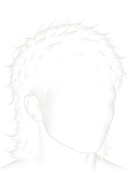 Desenho do corte mullet moderno